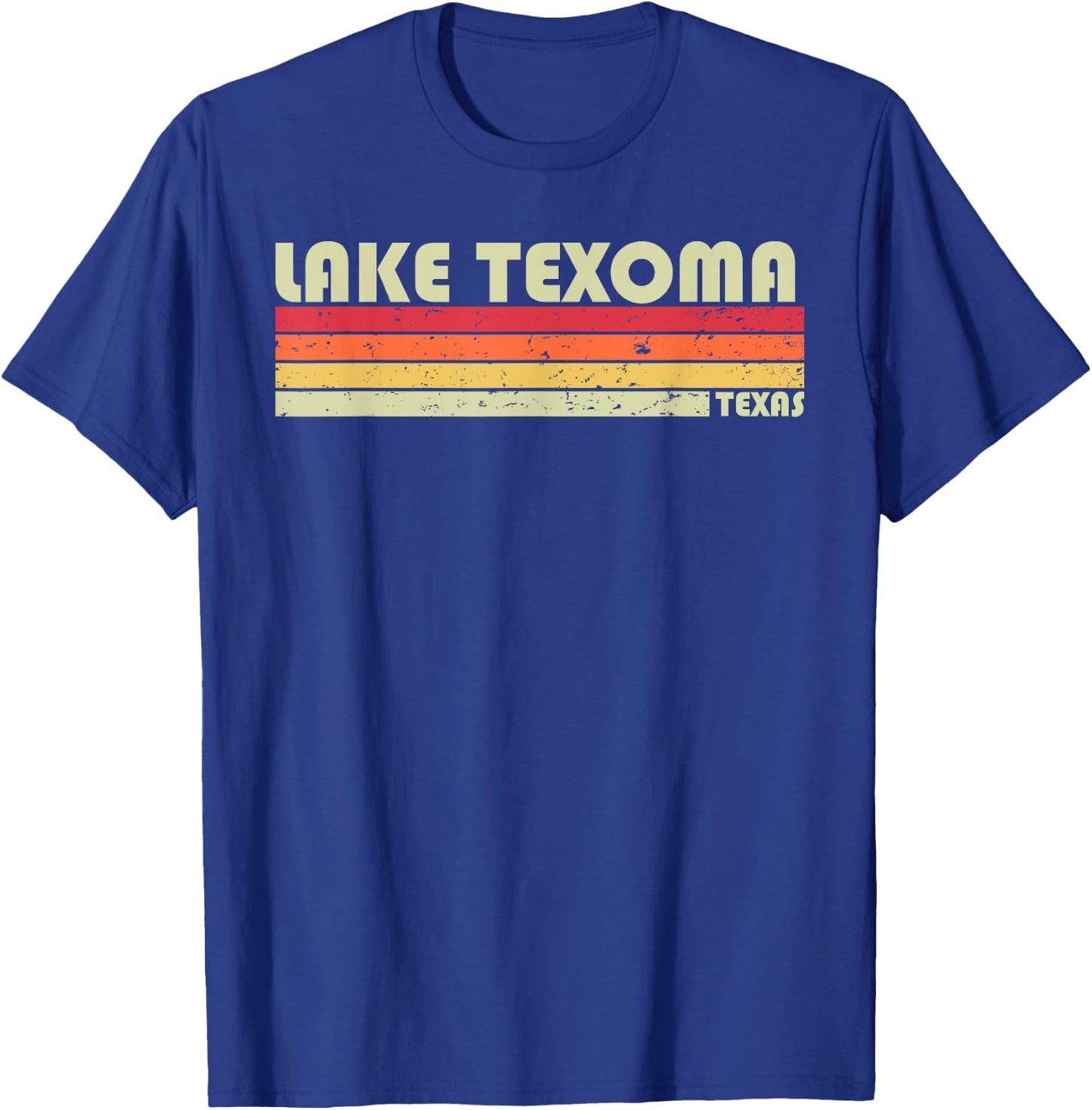 LAKE TEXOMA TEXAS Funny Fishing Camping Summer Gift T-Shirt - T-Shirt | Royal