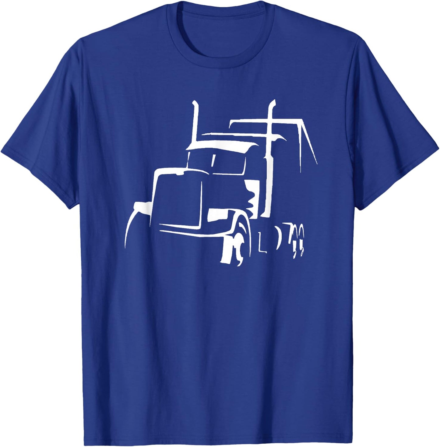 18 Wheeler Semi Truck Shirt for Truck Drivers Who Love OTR T-Shirt - T-Shirt | Royal