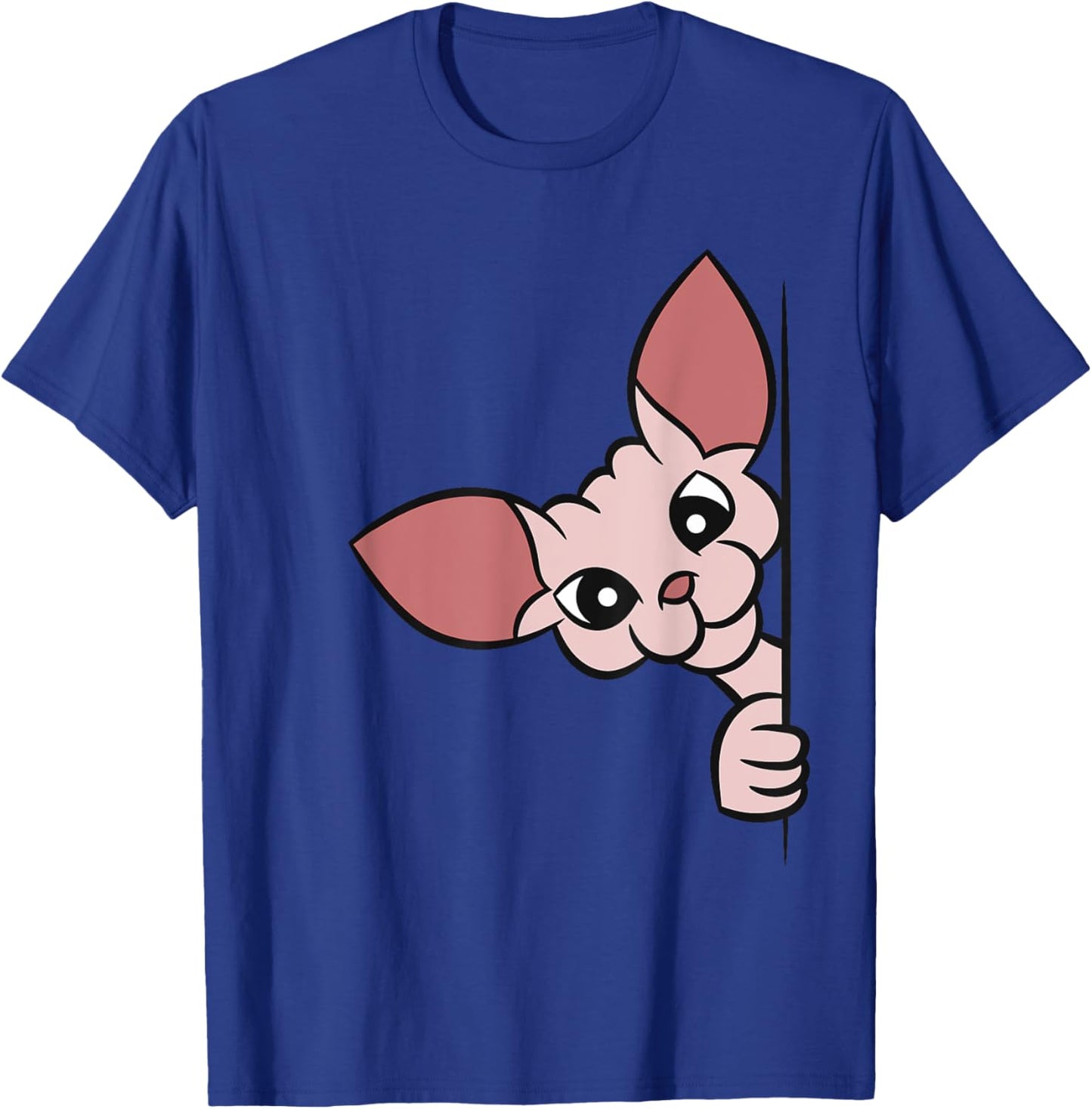 Cute Sphynx Cat Peeking From Side Women Kids T-Shirt - T-Shirt | Royal