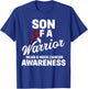 Oral Head & Neck Cancer Awareness Son Of A Warrior T-Shirt - T-Shirt | Royal