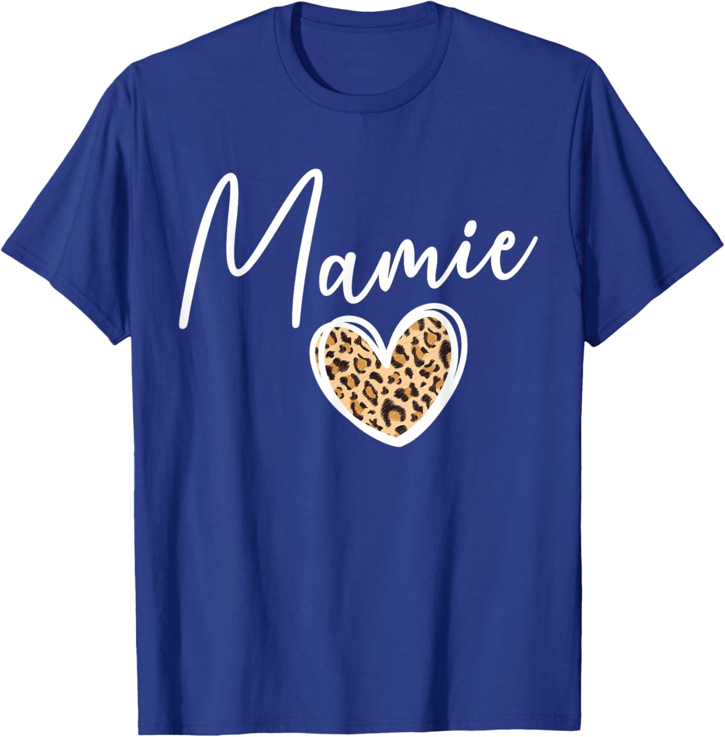 Mamie Grandma Heart Mamie Grandmother T-Shirt - T-Shirt | Royal