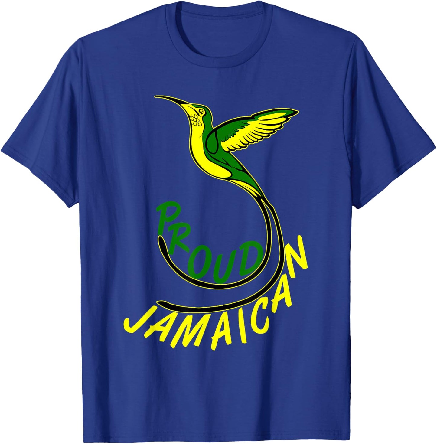 Jamaica Shirt Proud Jamaican doctor bird Gift Men & Women T-Shirt - T-Shirt | Royal
