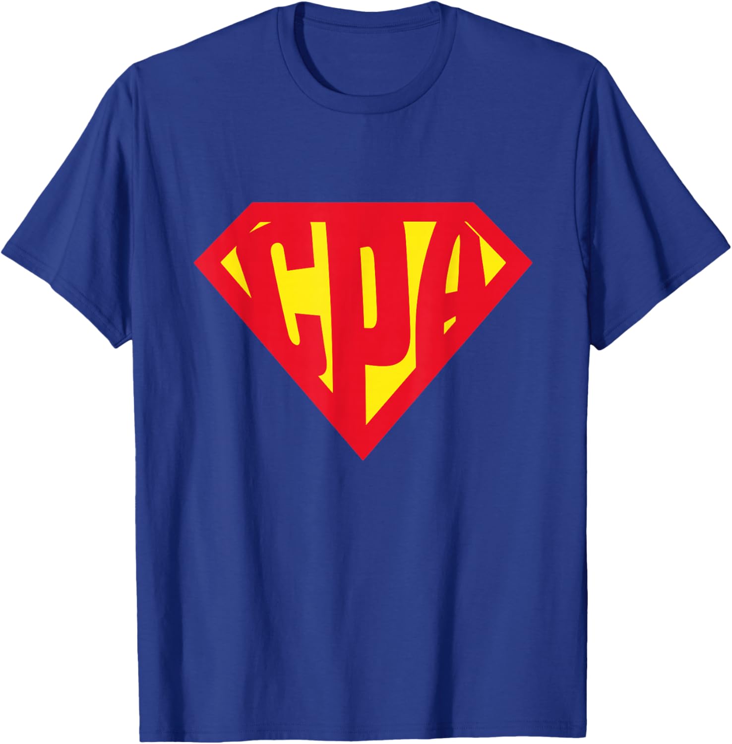 Superhero CPA Accountant T-Shirt - T-Shirt | Royal