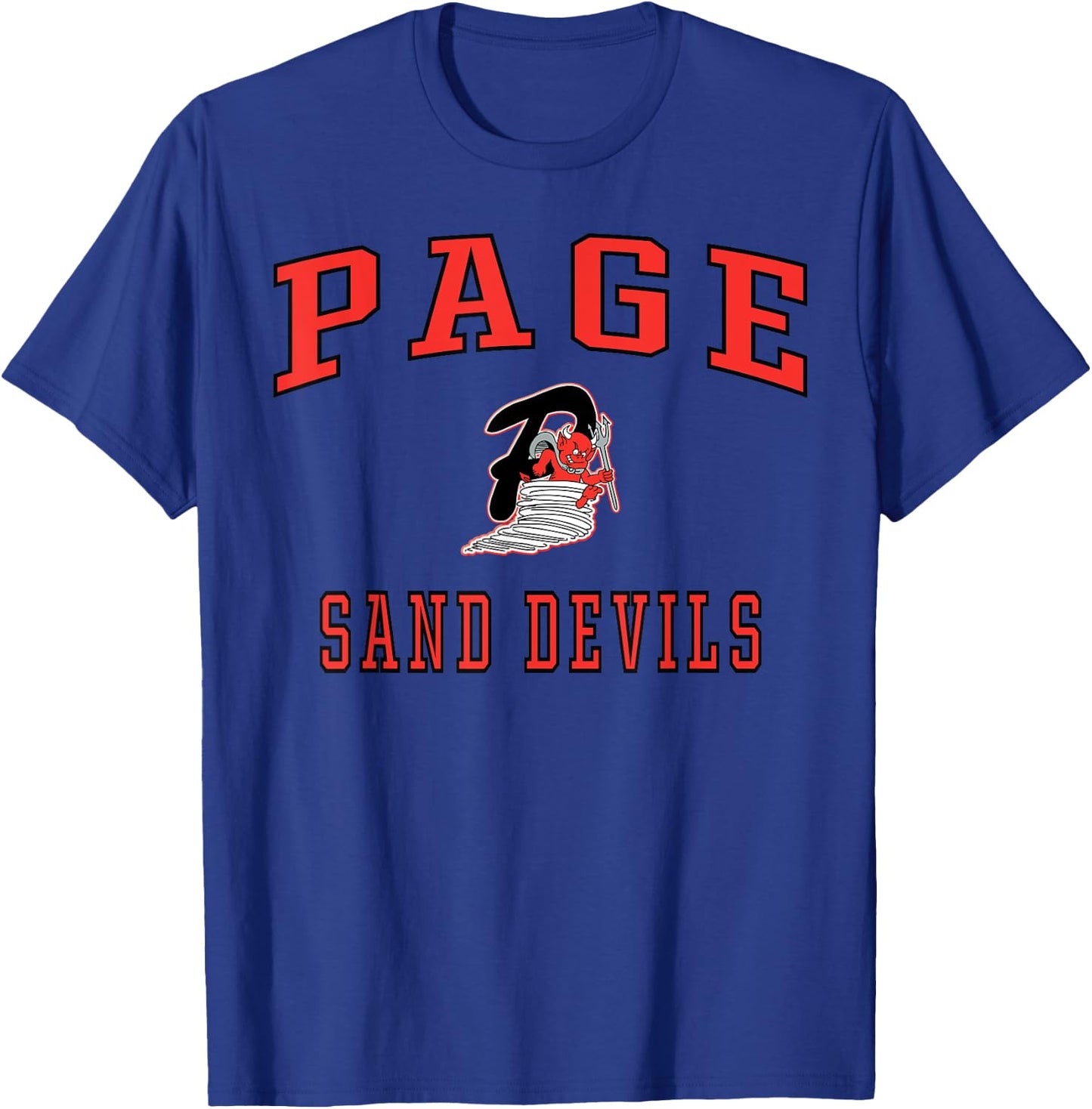 Page High School Sand Devils C1 T-Shirt - T-Shirt | Royal