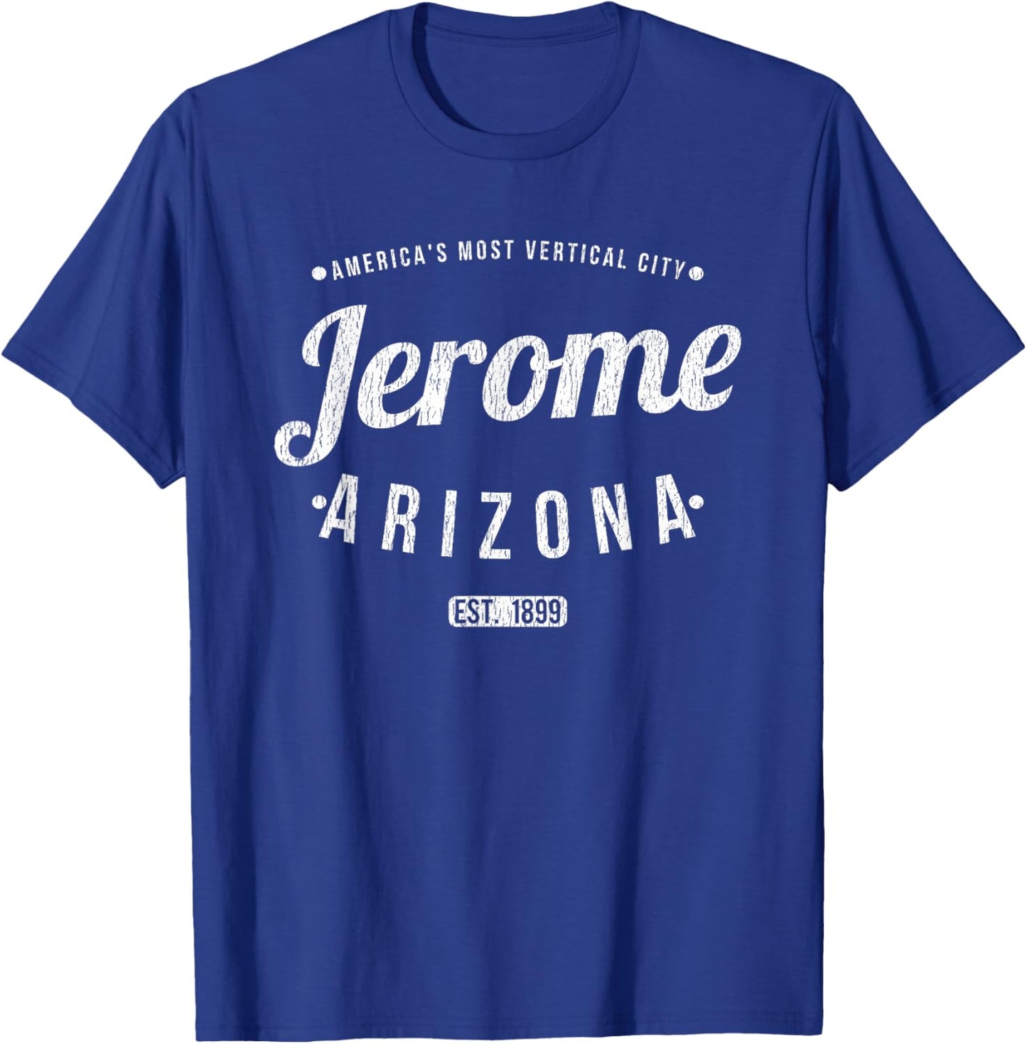 Jerome Arizona Vintage Minimalist Souvenir AZ Jerome T-Shirt - T-Shirt | Royal