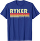 RYKER Gift Name Personalized Funny Retro Vintage Birthday T-Shirt - T-Shirt | Royal