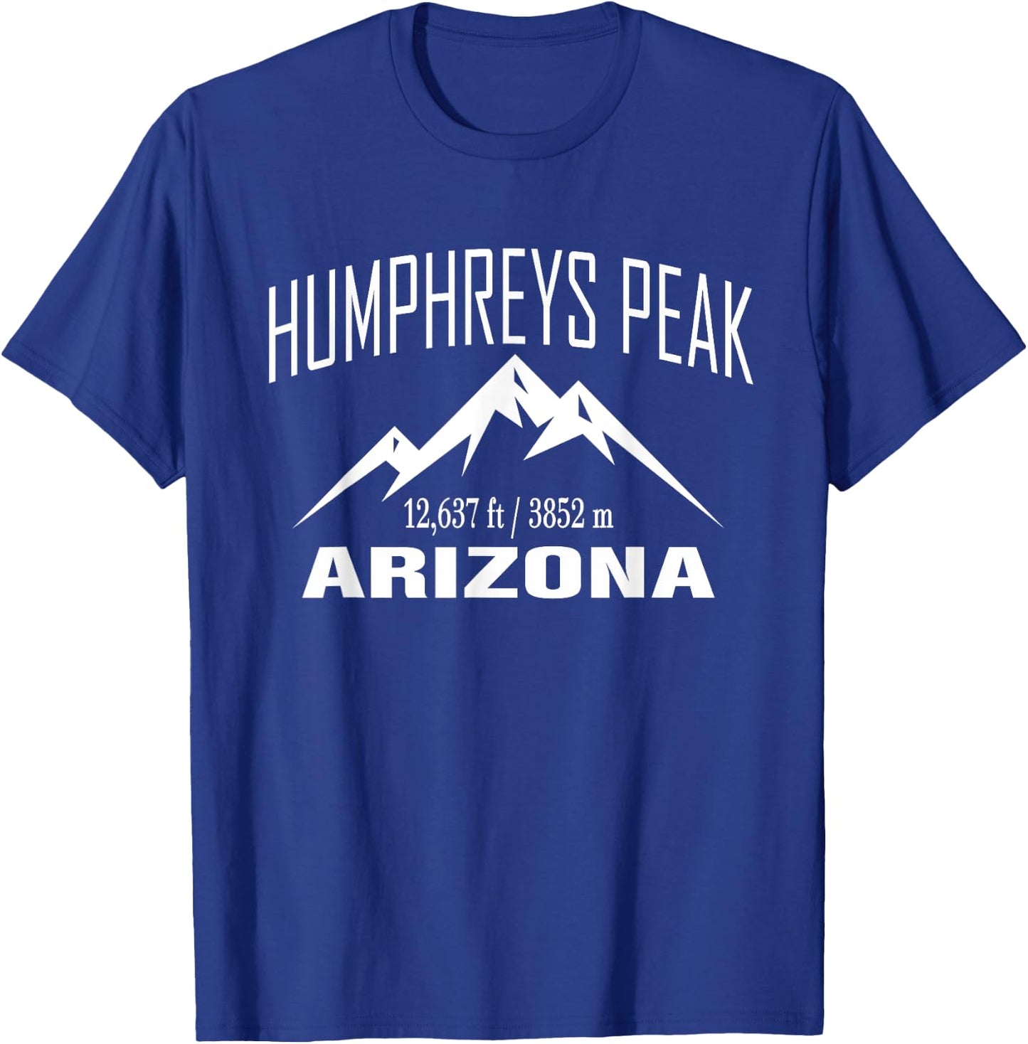 HUMPHREYS PEAK ARIZONA Climbing Summit Club Outdoor Gift T-Shirt - T-Shirt | Royal