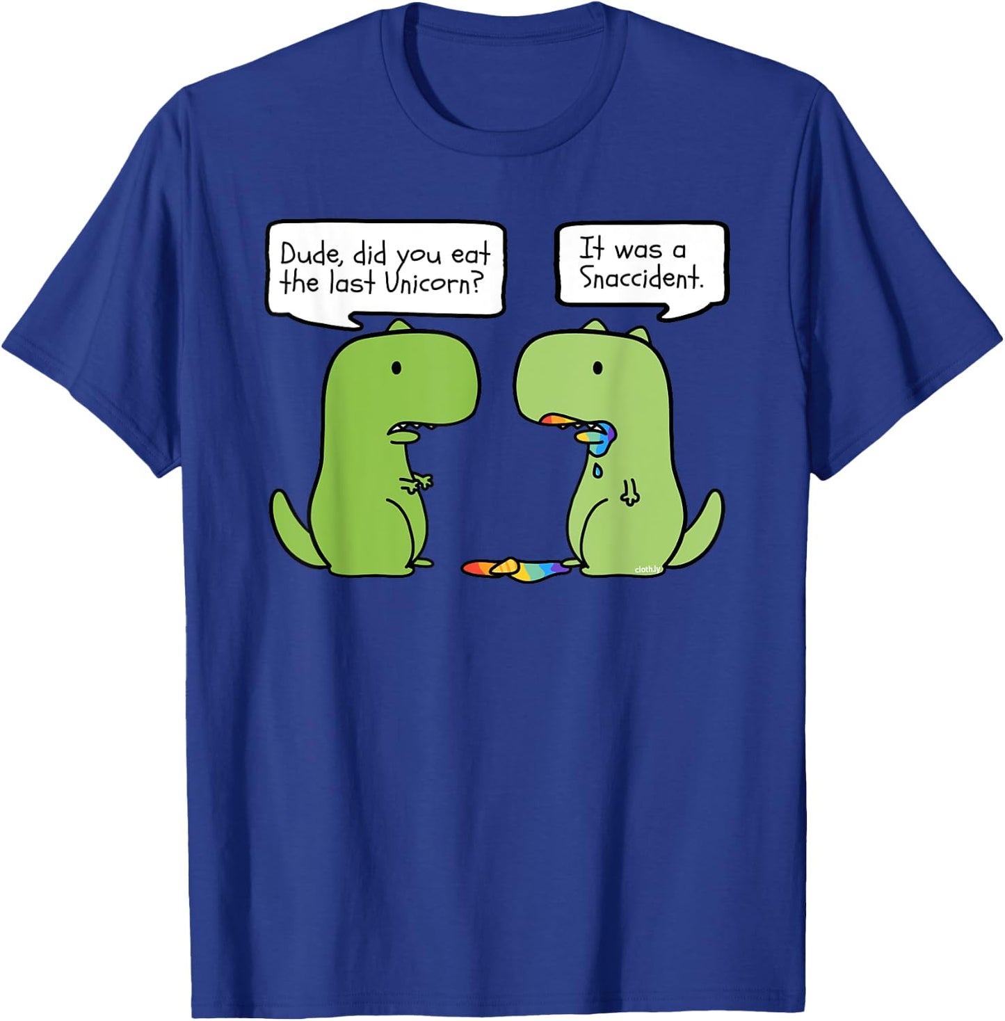 Did you Eat the Last Unicorn Funny T-Rex Dinosaur Unicorn T-Shirt - T-Shirt | Royal