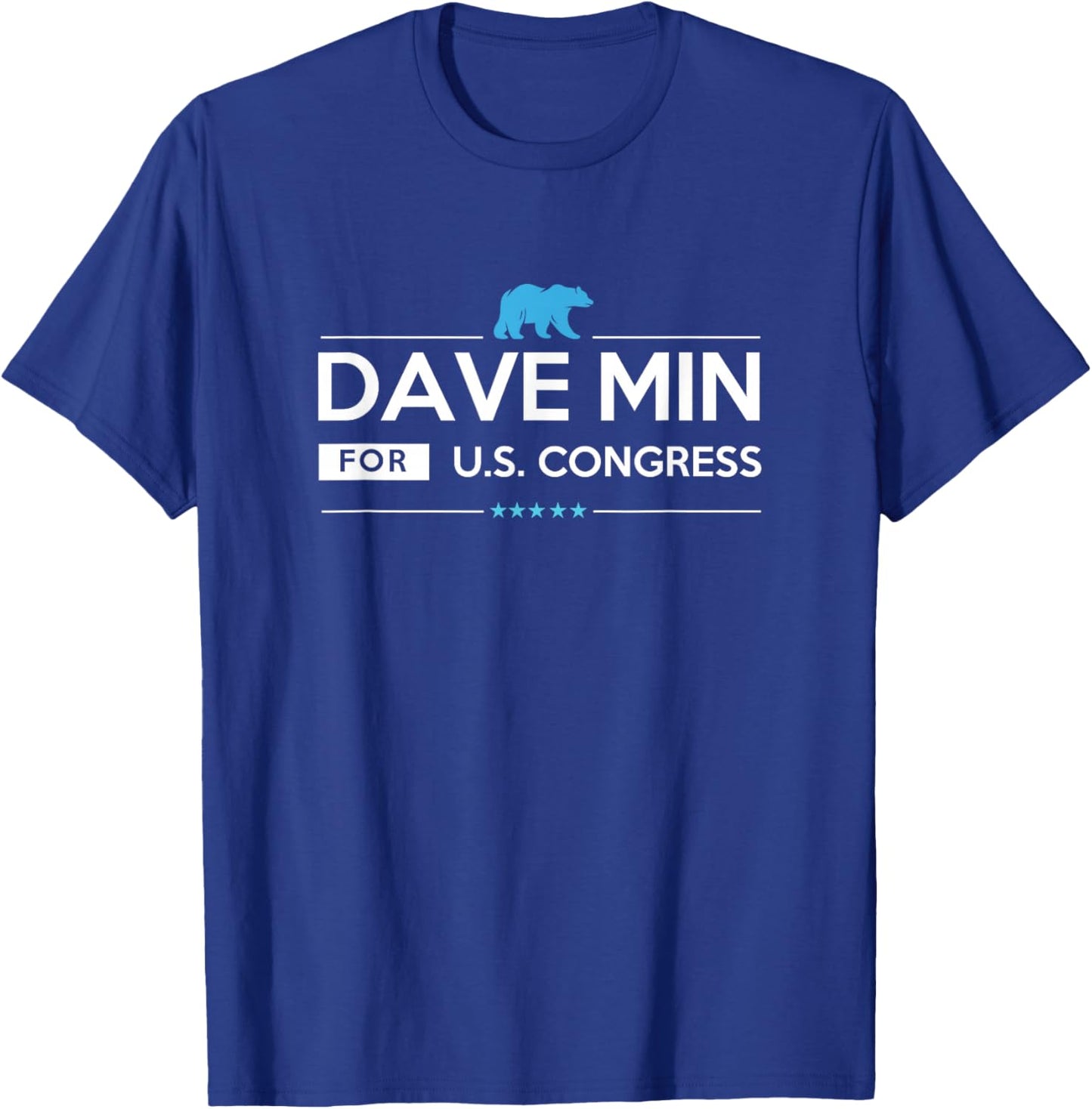 Dave Min California 47th District for Congress CA47 2026 T-Shirt - T-Shirt | Royal