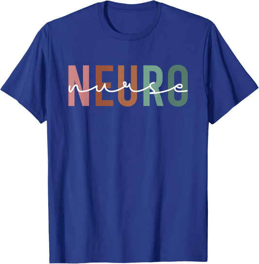 Neurosurgery Neurology Neuro Tech Trauma Icu Stroke Nurse T-Shirt - T-Shirt | Royal
