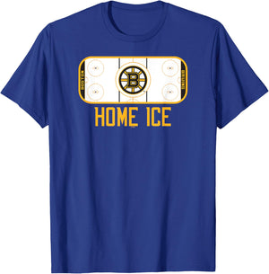 Boston Bruins Home Ice Black Officially Licensed T-Shirt - T-Shirt | Royal