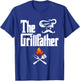 The Grillfather BBQ Grill & Smoker Graphic Barbecue Dad T-Shirt - T-Shirt | Royal
