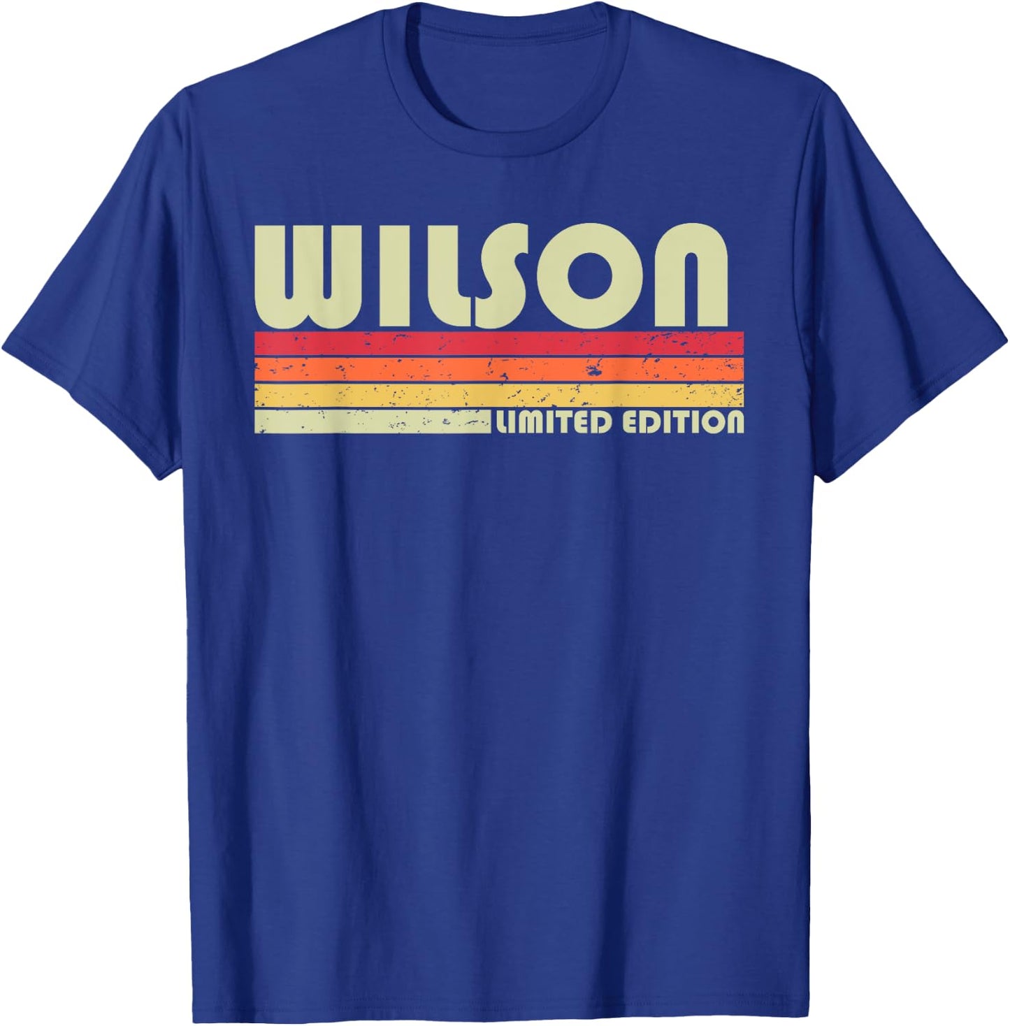 WILSON Gift Name Personalized Funny Retro Vintage Birthday T-Shirt - T-Shirt | Royal