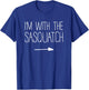I'm With The Sasquatch Shirt Adult Kids Men Women Costume T-Shirt - T-Shirt | Royal