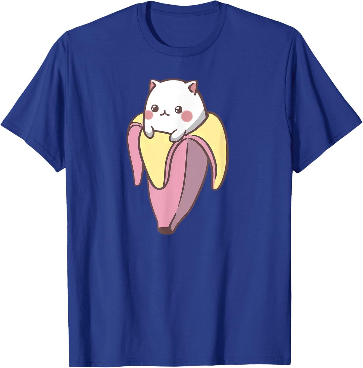 Banana Cat Funny Kawaii Bananya Gift Bday T-Shirt - T-Shirt | Royal