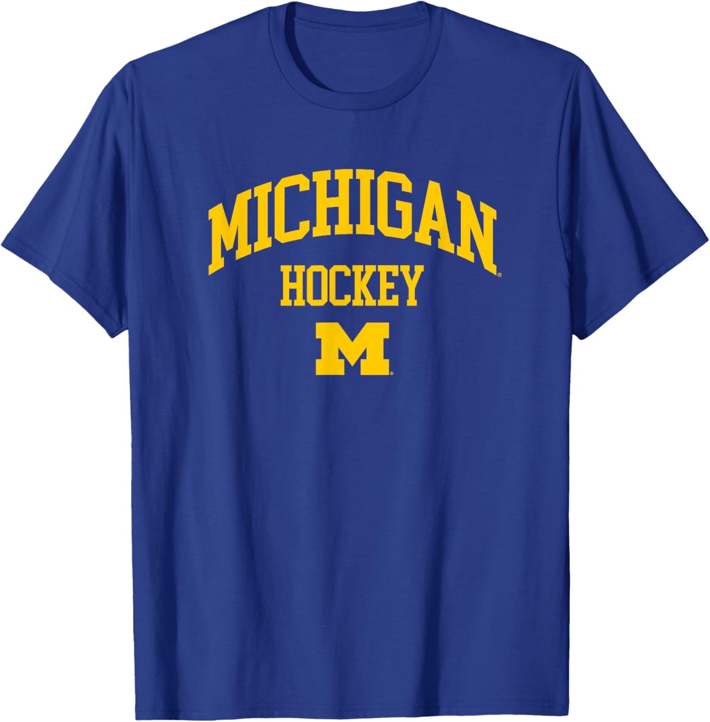 University of Michigan Wolverines Hockey T-Shirt - T-Shirt | Royal