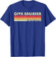 CIVIL ENGINEER Funny Job Title Profession Birthday Worker T-Shirt - T-Shirt | Royal