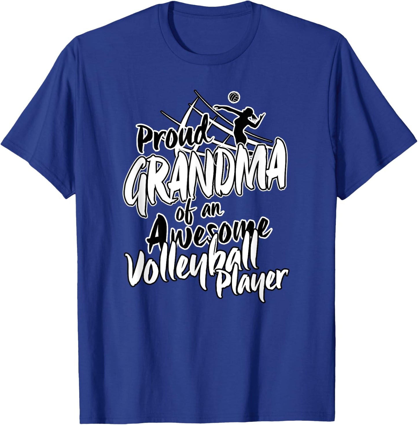 Proud Volleyball Grandma Fan Matching Sports Family Women T-Shirt - T-Shirt | Royal