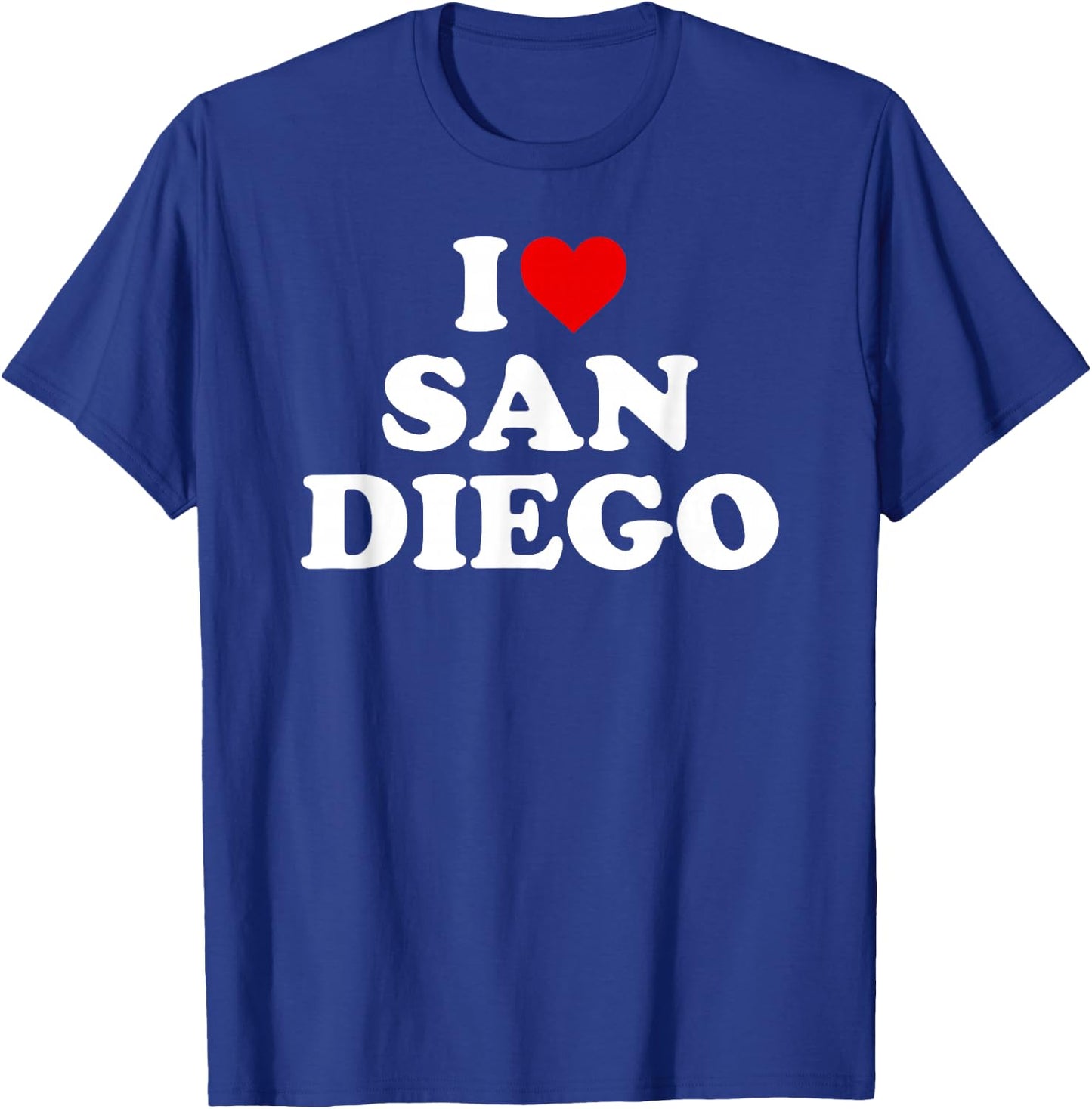 I Love San Diego - Heart T-Shirt - T-Shirt | Royal