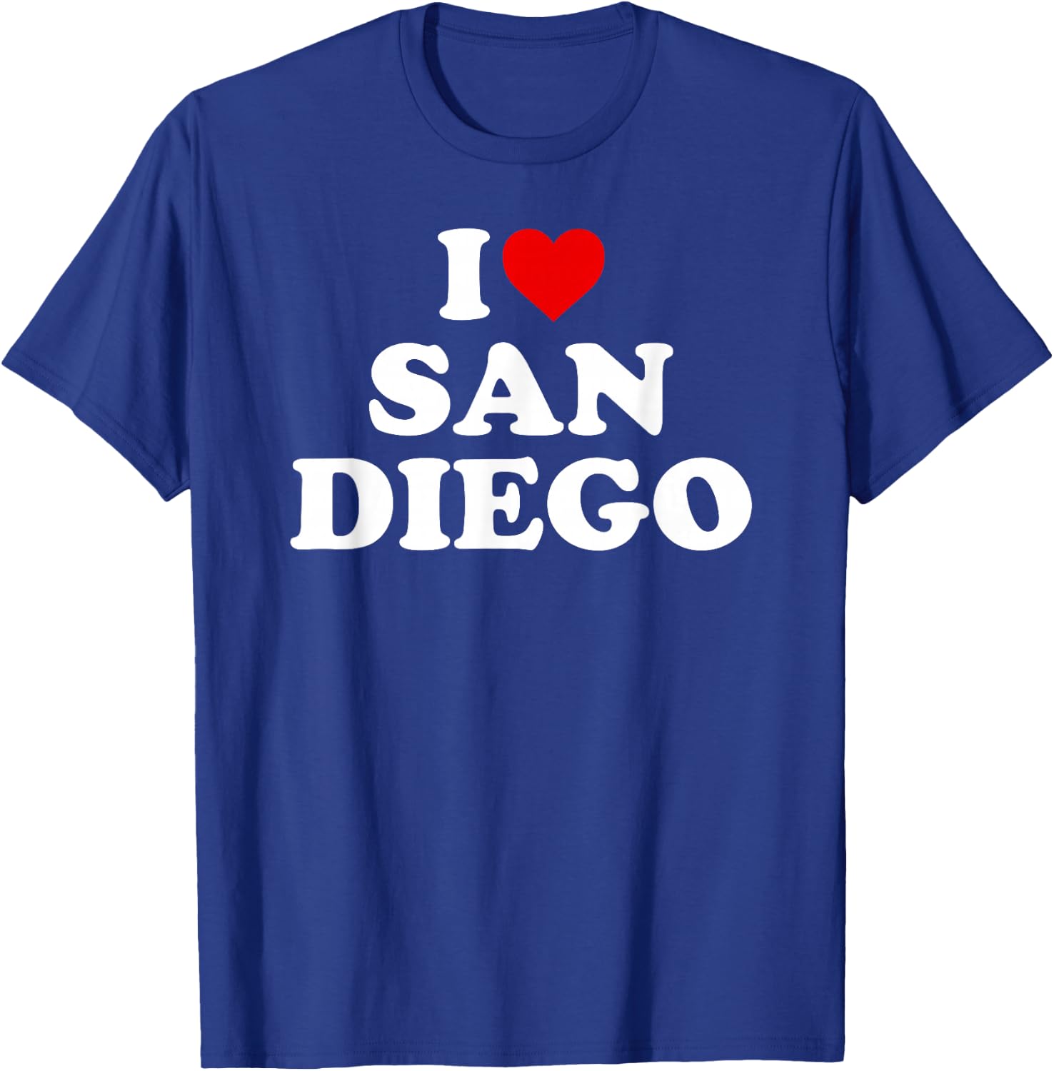 I Love San Diego - Heart T-Shirt - T-Shirt | Royal