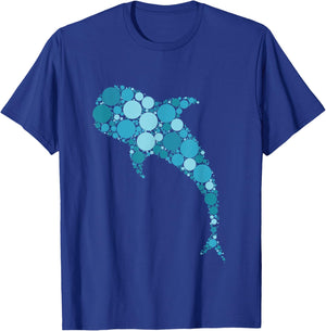 Blue Polka Dot Shark International Dot Day Funny T-Shirt - T-Shirt | Royal