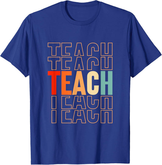 Funny Techer Design Women School Teaching Lover T-Shirt - T-Shirt | Royal