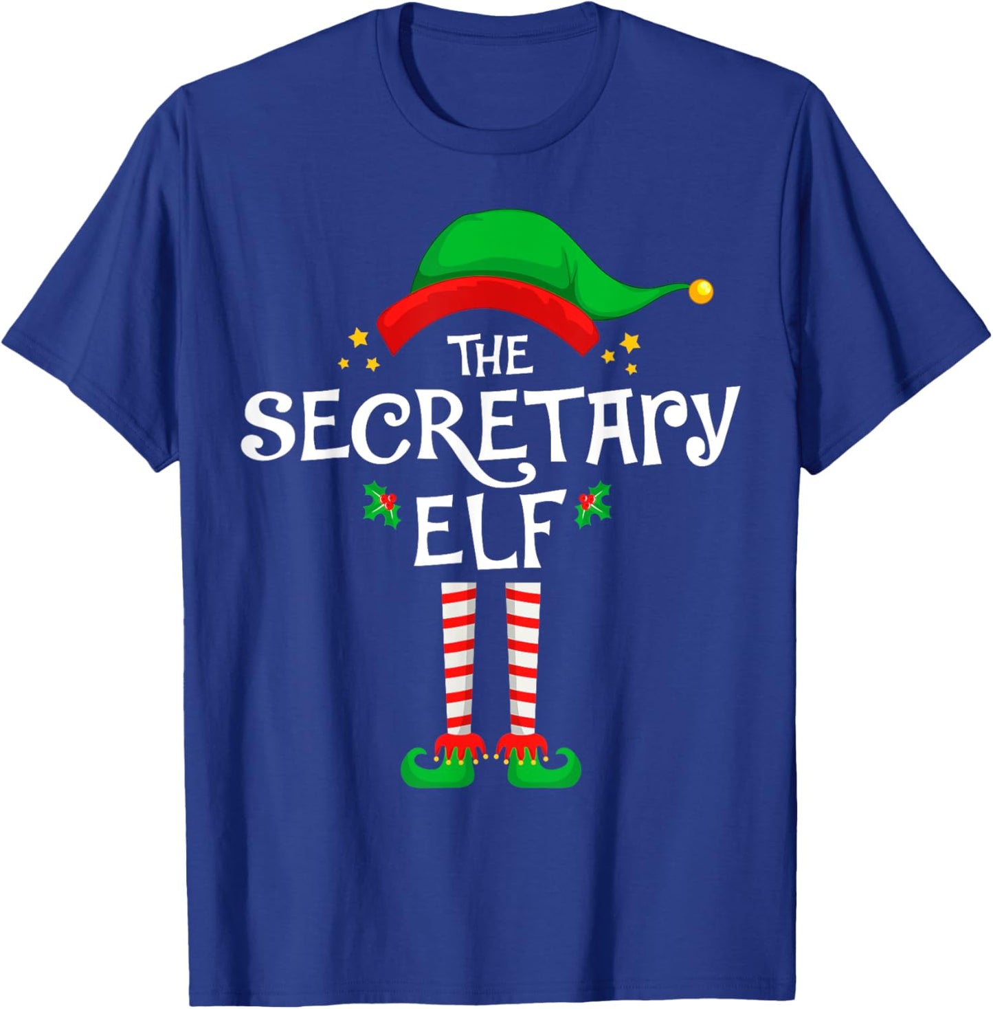 The Secretary Elf Christmas Family Matching Group T-Shirt - T-Shirt | Royal