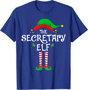 The Secretary Elf Christmas Family Matching Group T-Shirt - T-Shirt | Royal