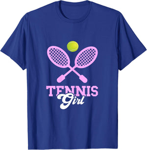 Tennis Girl Tennis Lover Tennis Racquet Tennis Player T-Shirt - T-Shirt | Royal