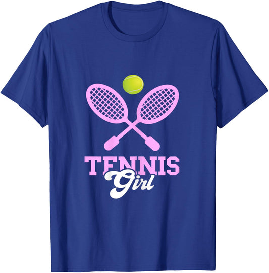 Tennis Girl Tennis Lover Tennis Racquet Tennis Player T-Shirt - T-Shirt | Royal