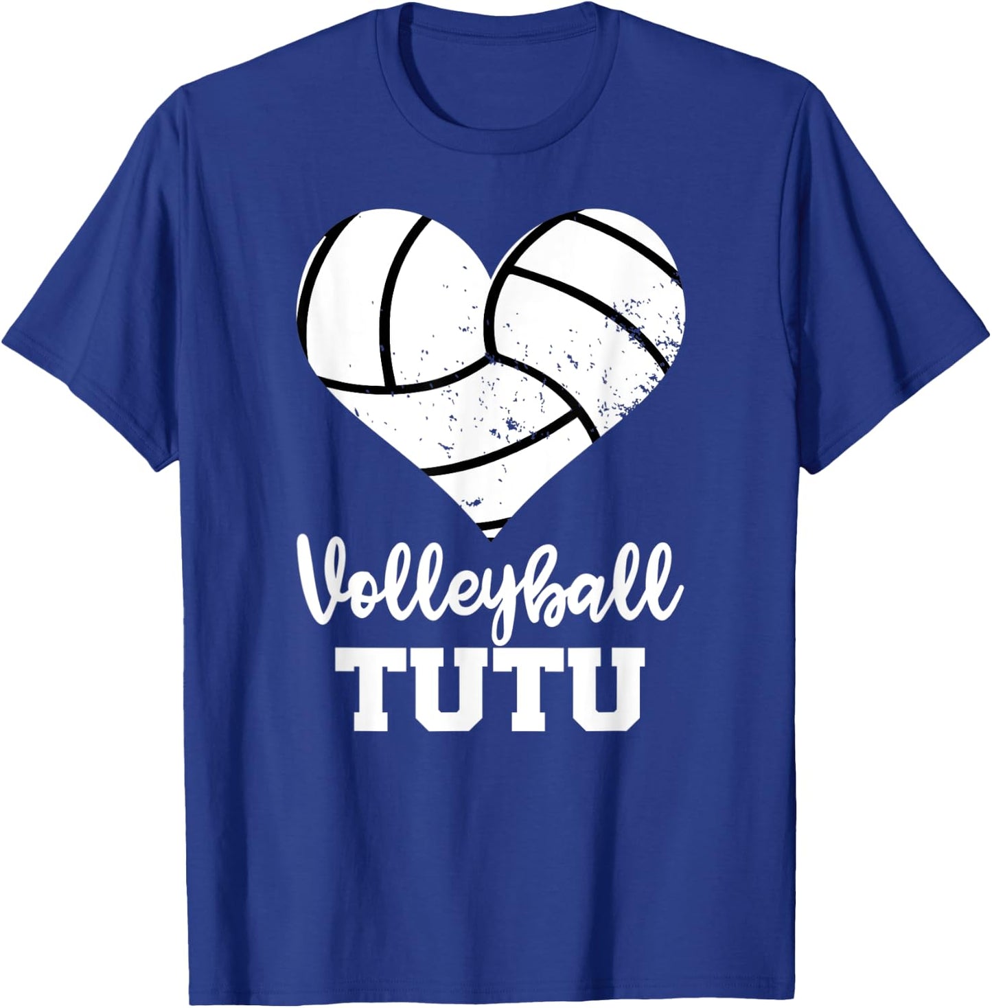 Volleyball TuTu Funny Volleyball Heart Grandma Tu Tu T-Shirt - T-Shirt | Royal