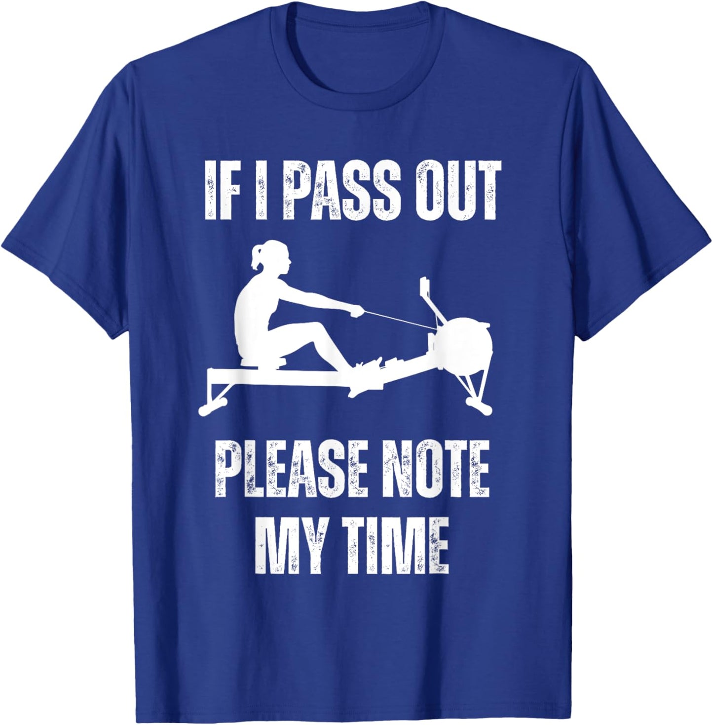 Funny ERG Machine Gym Ergometer Rowing Exercise T-Shirt - T-Shirt | Royal