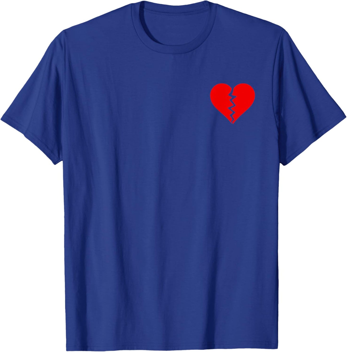 Broken Heart Heartbreak Heartbroken Break T-Shirt - T-Shirt | Royal