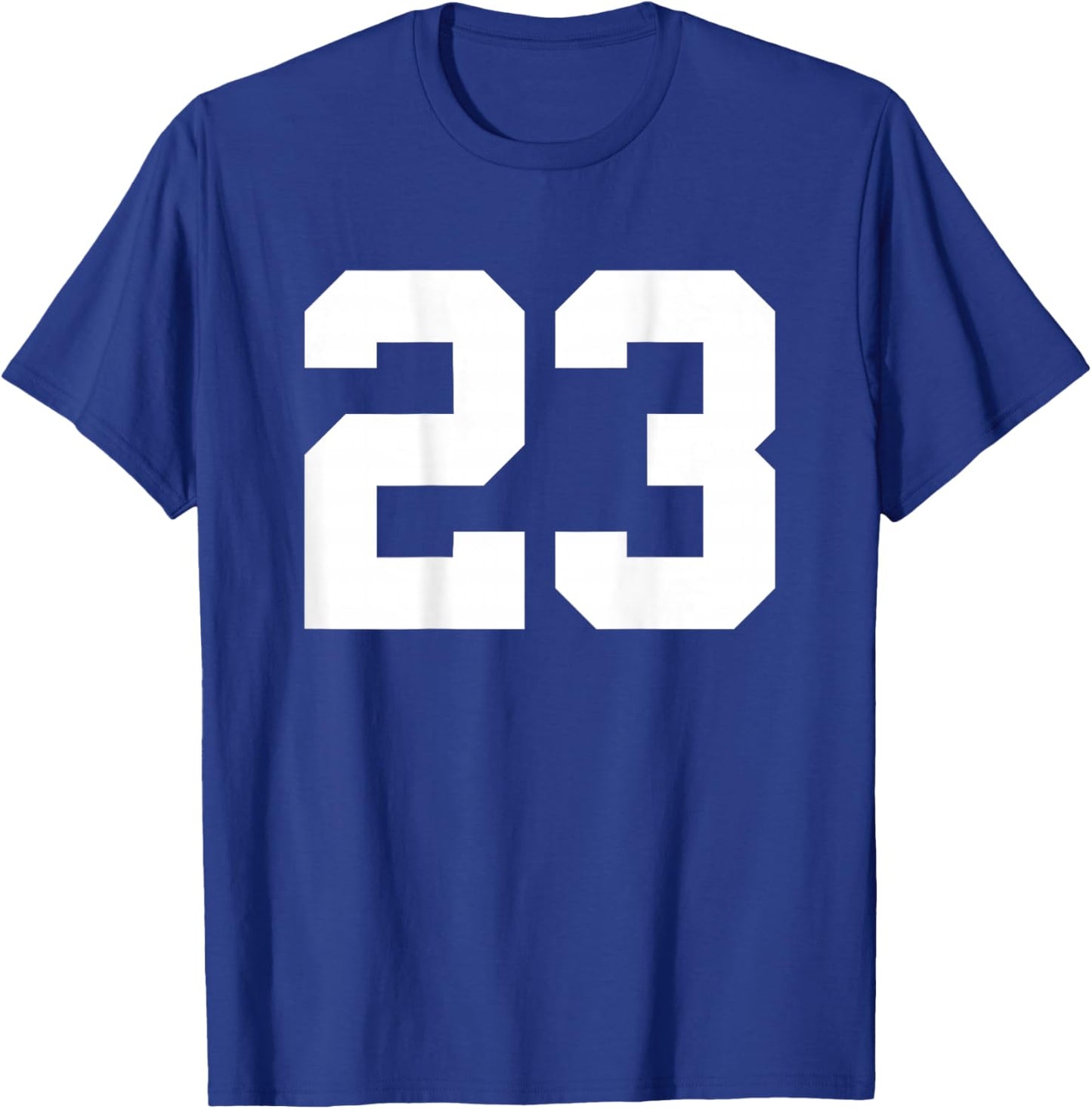 Number 23 (on Back) Sports Team Jersey Number T-Shirt - T-Shirt | Royal