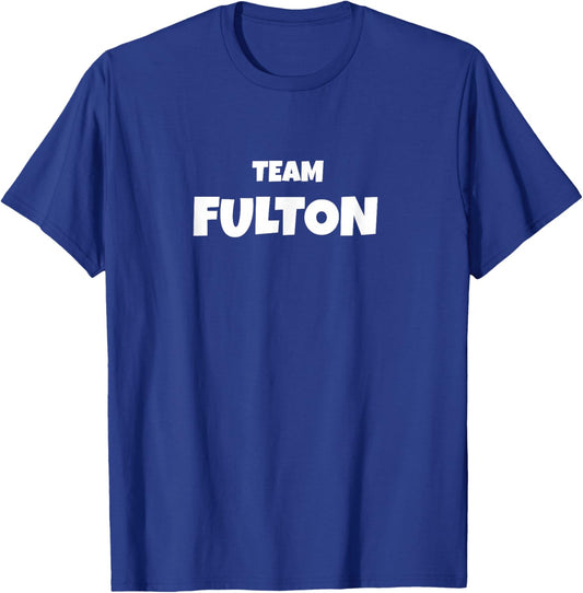 Fulton Surname Family Birthday T-Shirt - T-Shirt | Royal