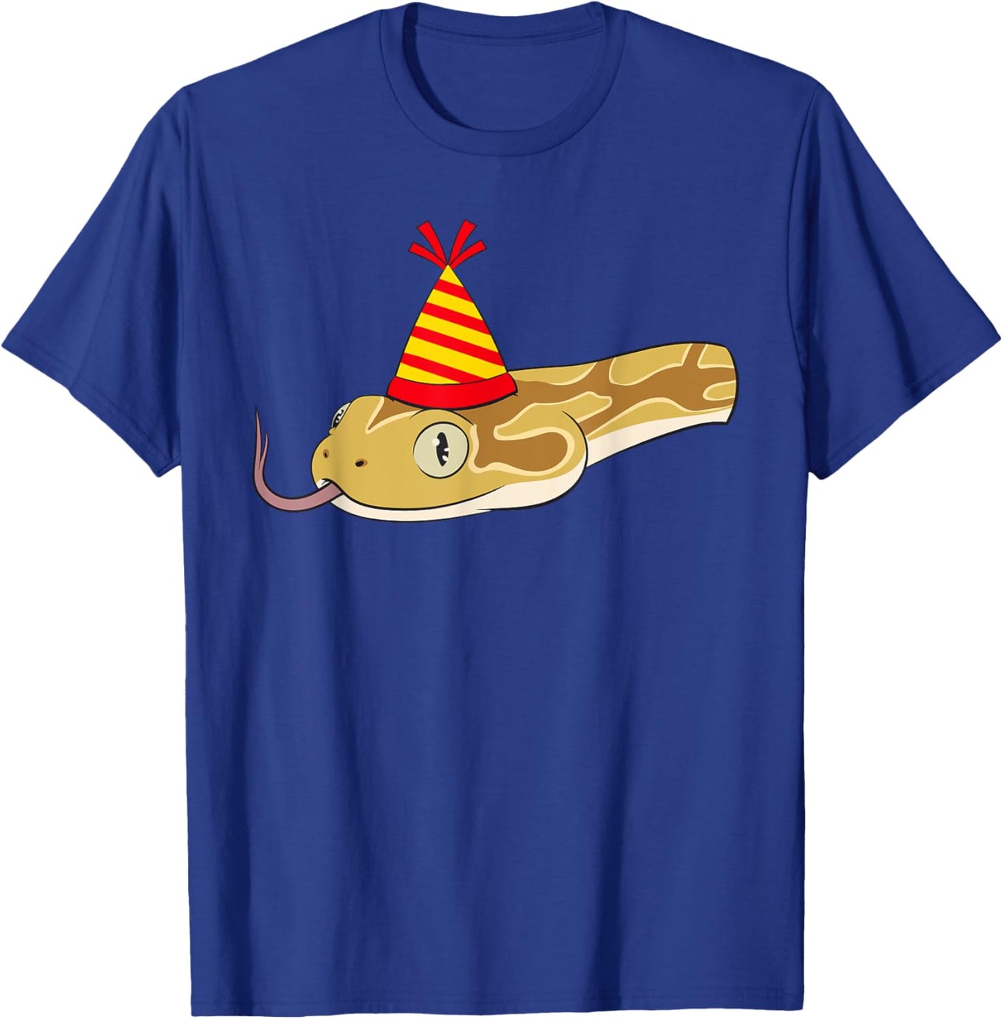 Snake Theme Birthday Party Hat Zoologist Bday Reptile T-Shirt - T-Shirt | Royal