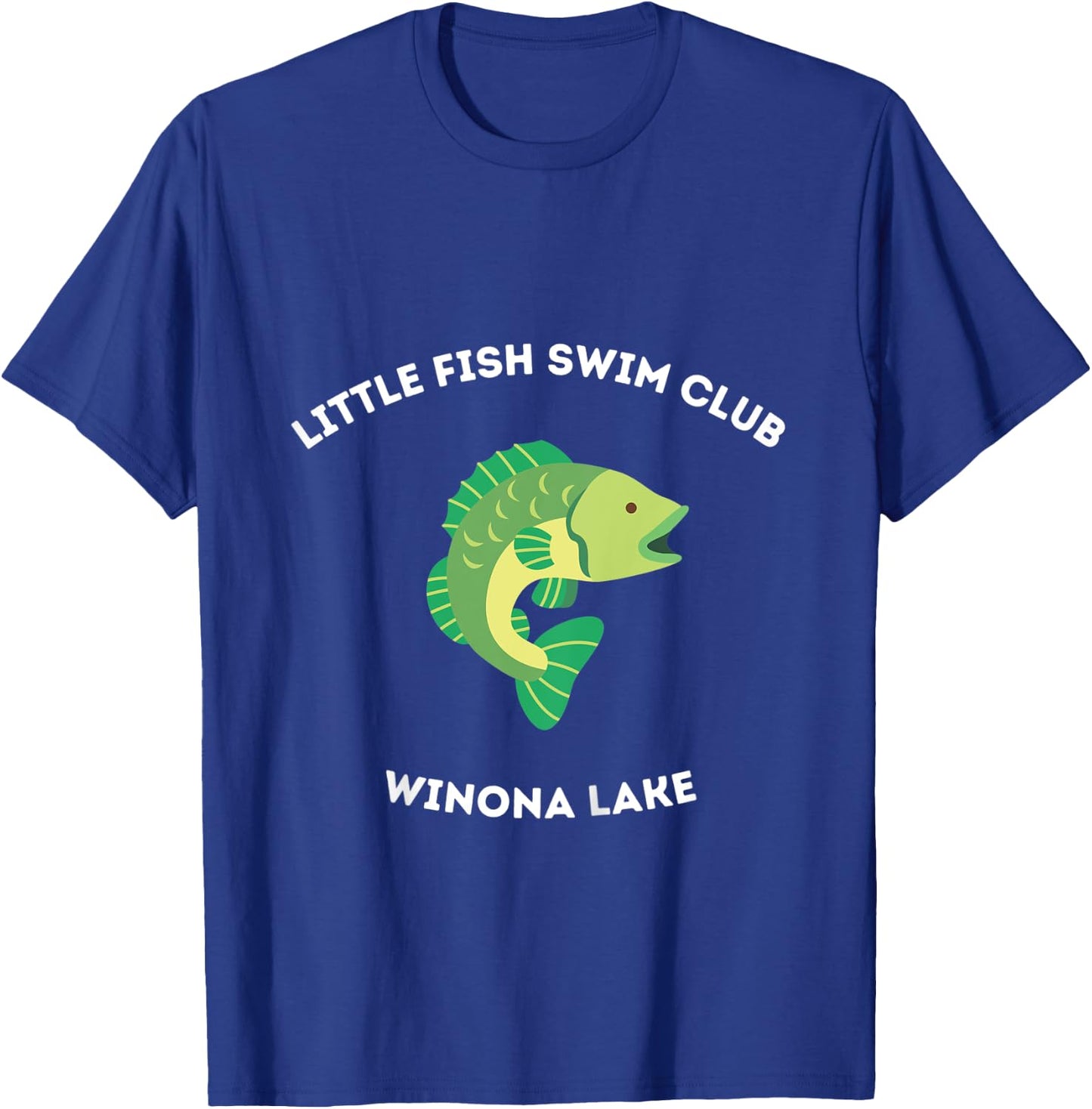 Kids Winona Lake, Indiana - Little Fish Cute T-Shirt - T-Shirt | Royal