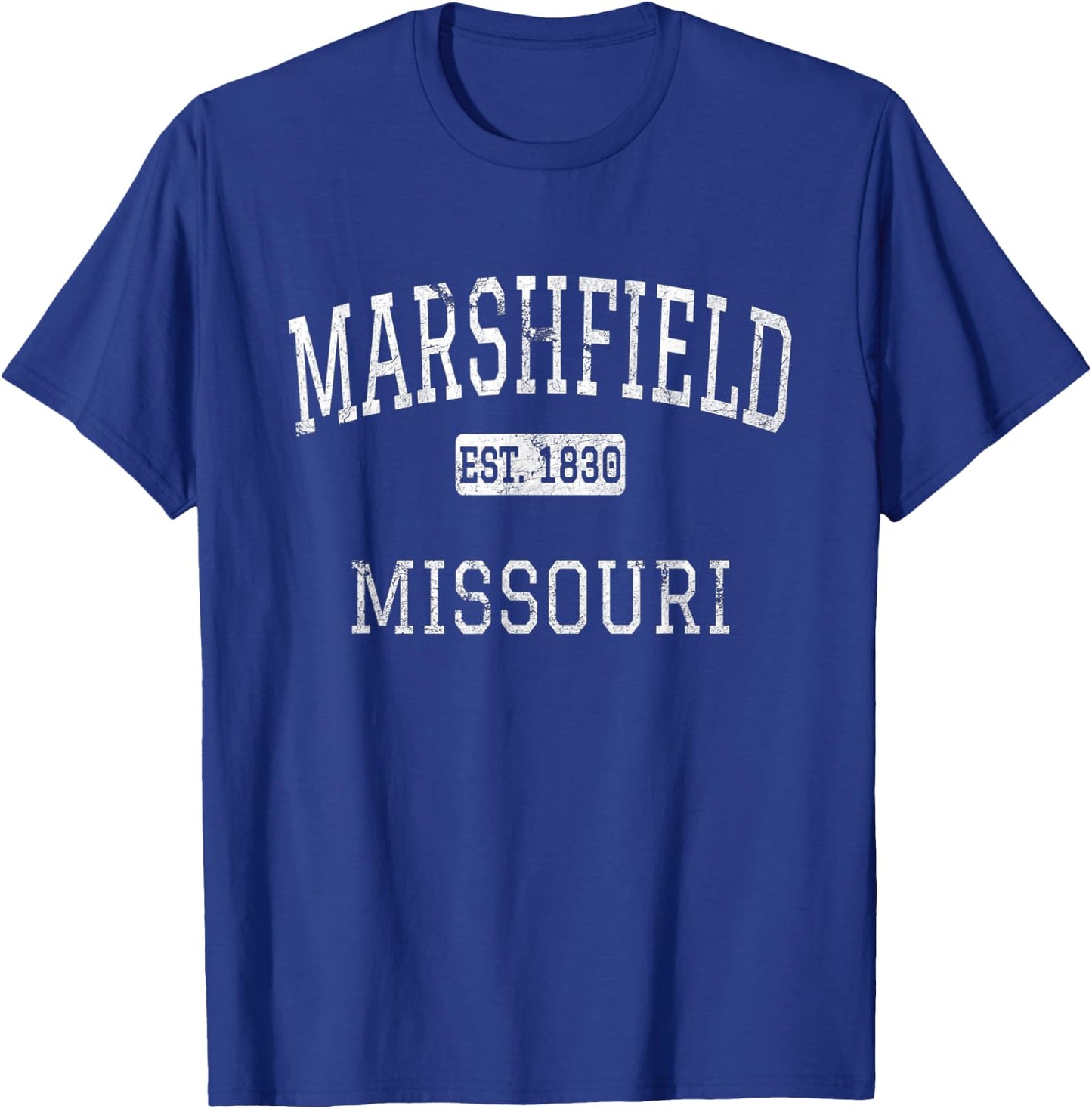 Marshfield Missouri MO Vintage T-Shirt - T-Shirt | Royal