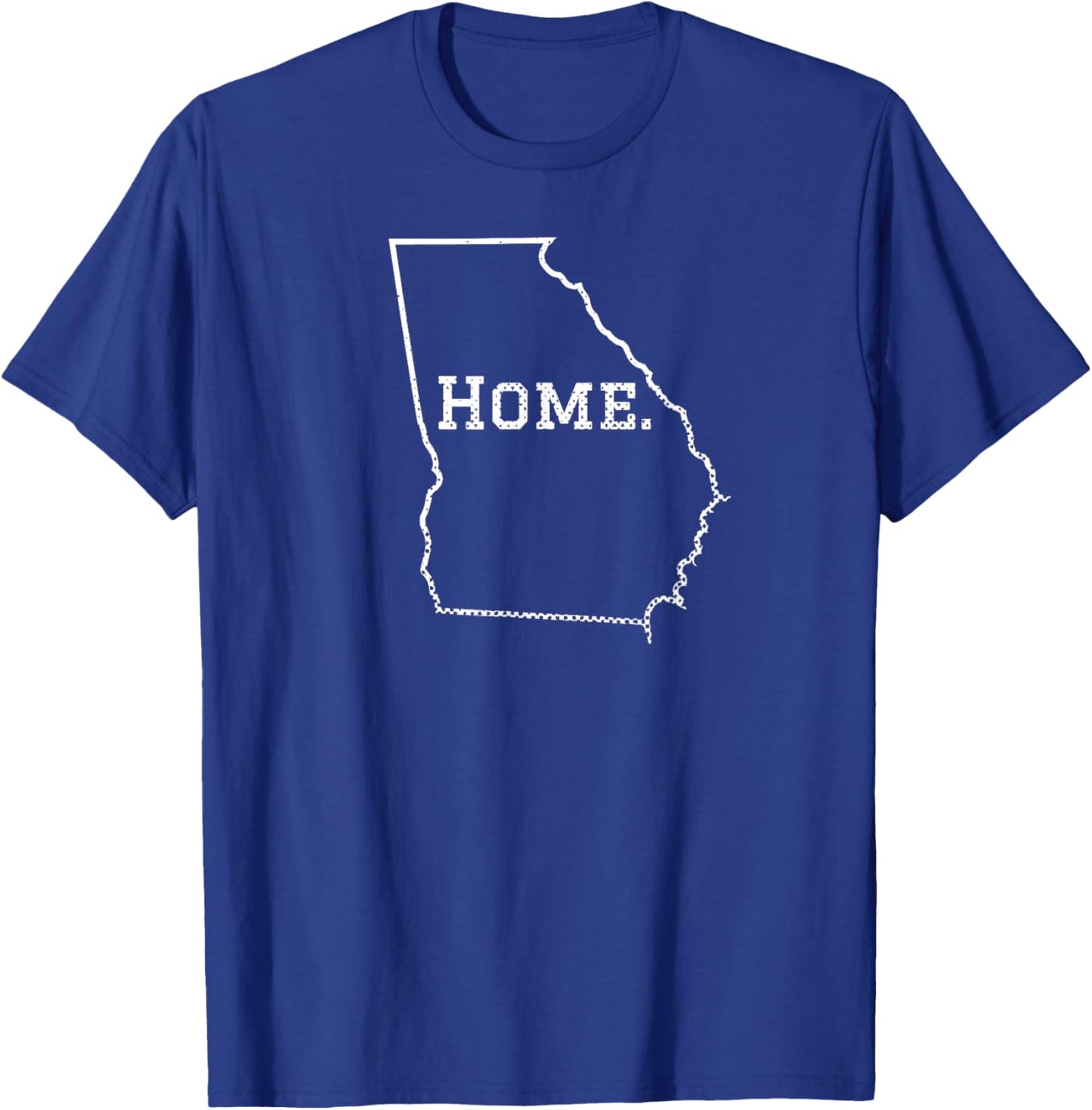Distressed Georgia Home T-Shirt - T-Shirt | Royal
