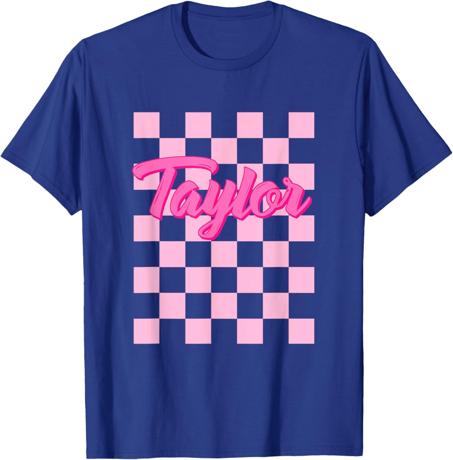Girl Retro TAYLOR First Name Personalized Groovy Birthday T-Shirt - T-Shirt | Royal