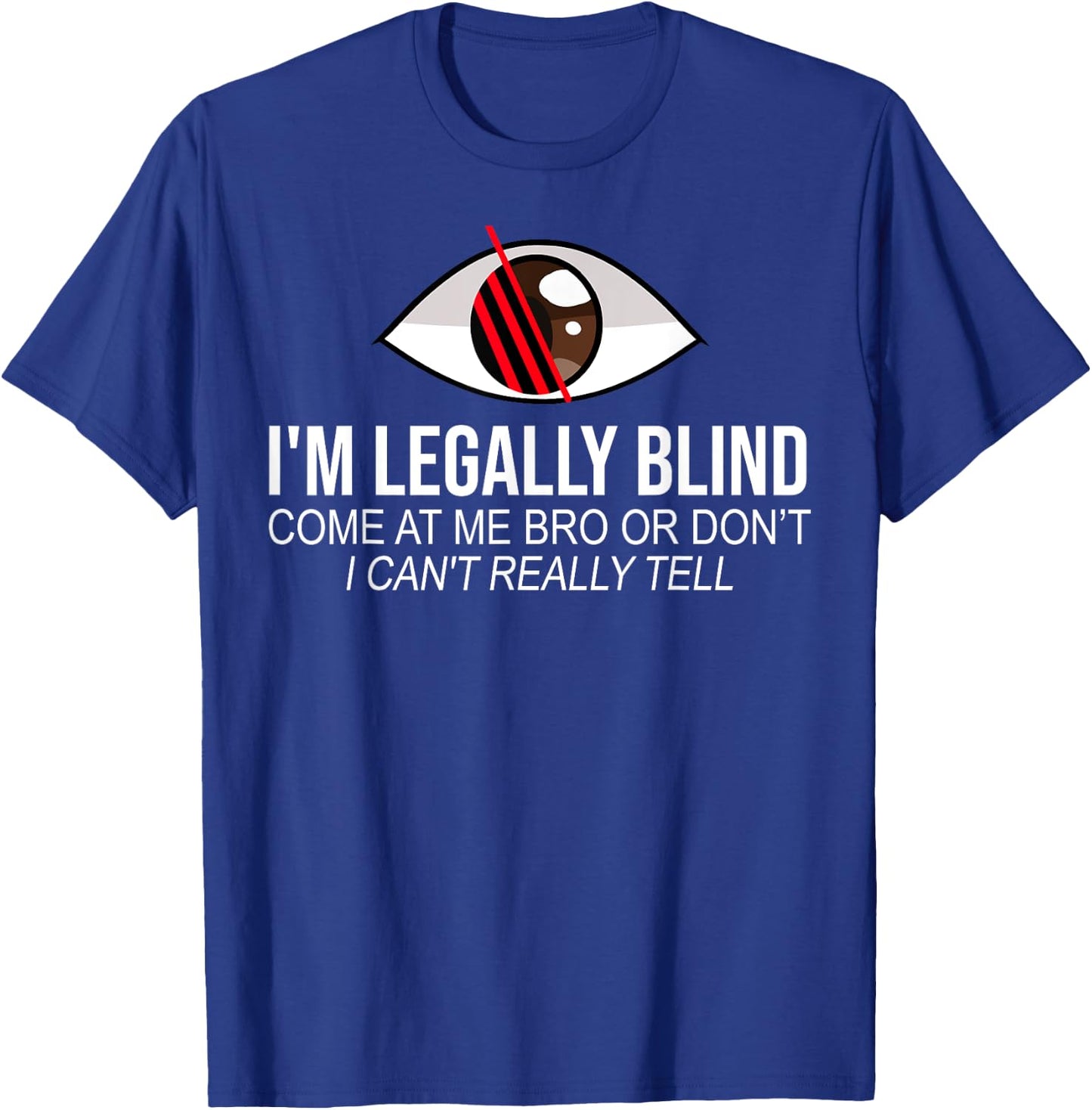 Blindness Blind People Gifts I'm Legally Blind for Blind People, -Adults and Kids, Black, Short Sleeve, , Classic Fit, Modern Funny Art, Braille Design T-Shirt - T-Shirt | Royal