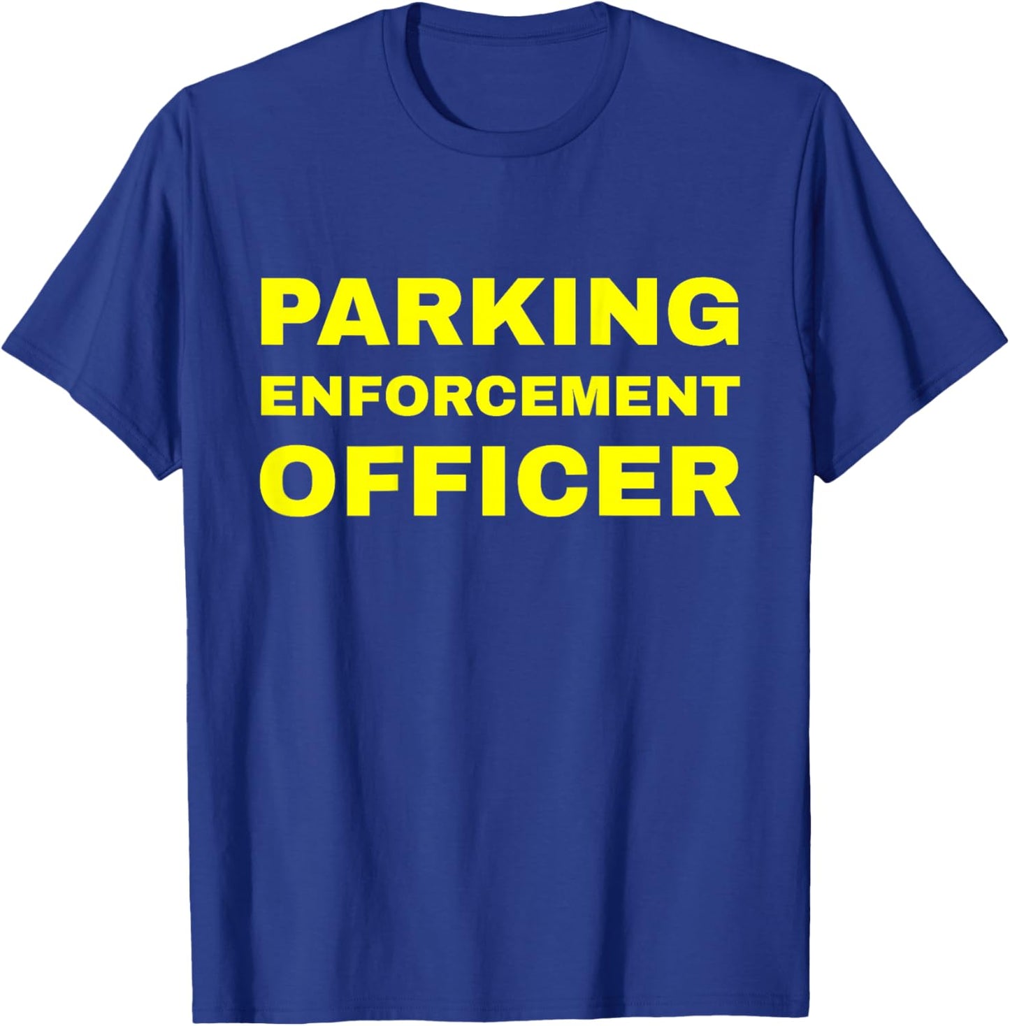 Parking Enforcement Officer Uniform PEO Traffic Warden BACK T-Shirt - T-Shirt | Royal
