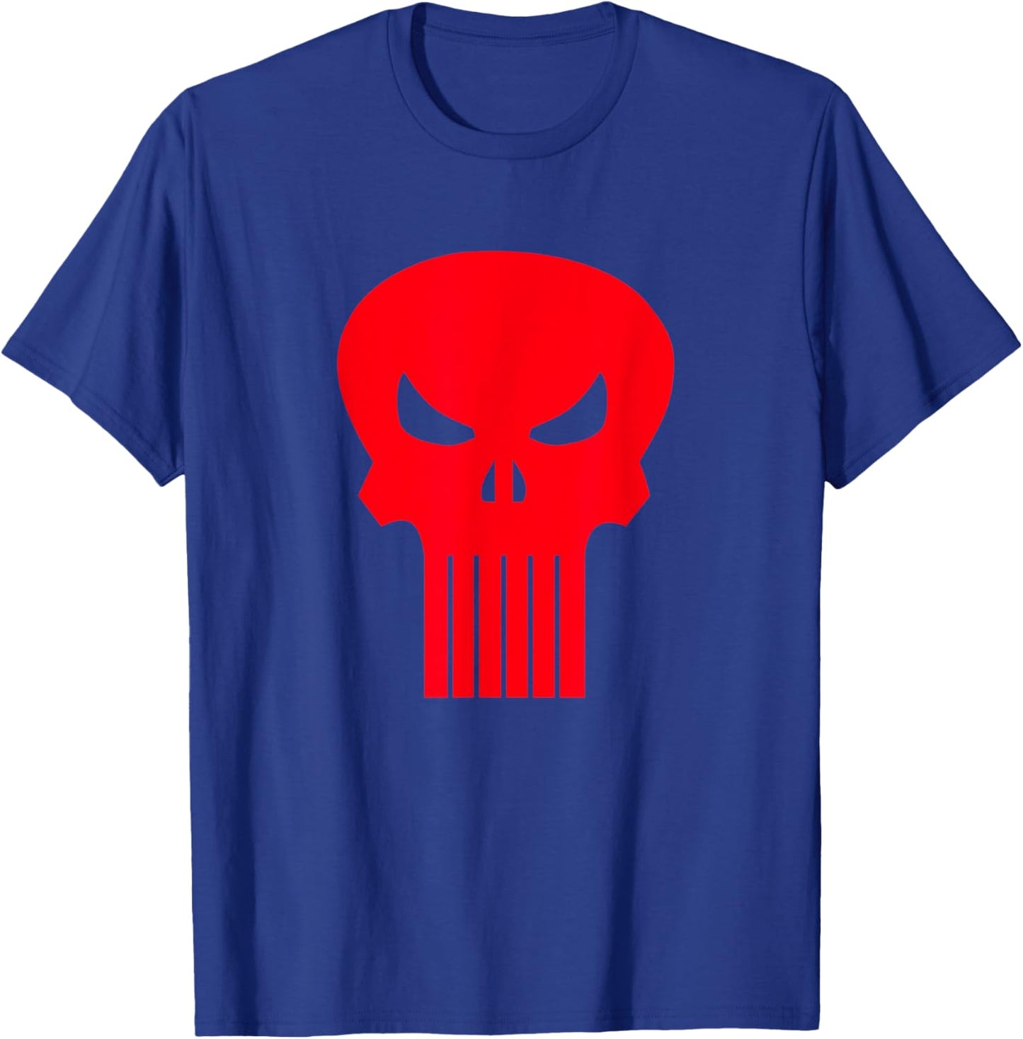 Marvel Punisher Red Classic Skull Vintage Chest Logo T-Shirt - T-Shirt | Royal