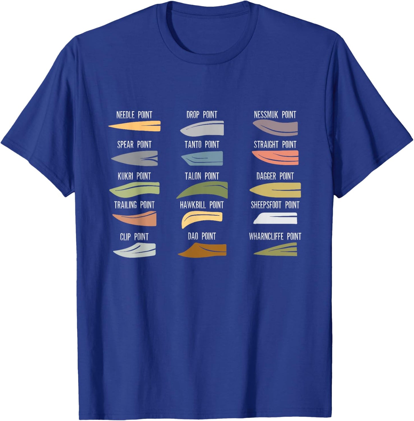 Blacksmith Fire Forged Knives Bladesmith Knife Forging T-Shirt - T-Shirt | Royal