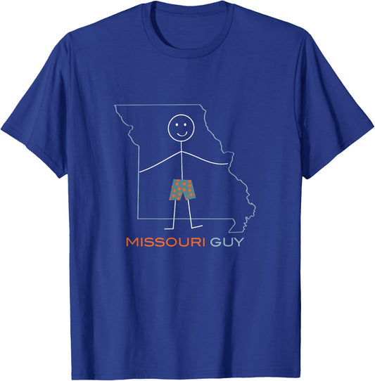 Funny Missouri Guy, Boys Missouri T-Shirt - T-Shirt | Royal