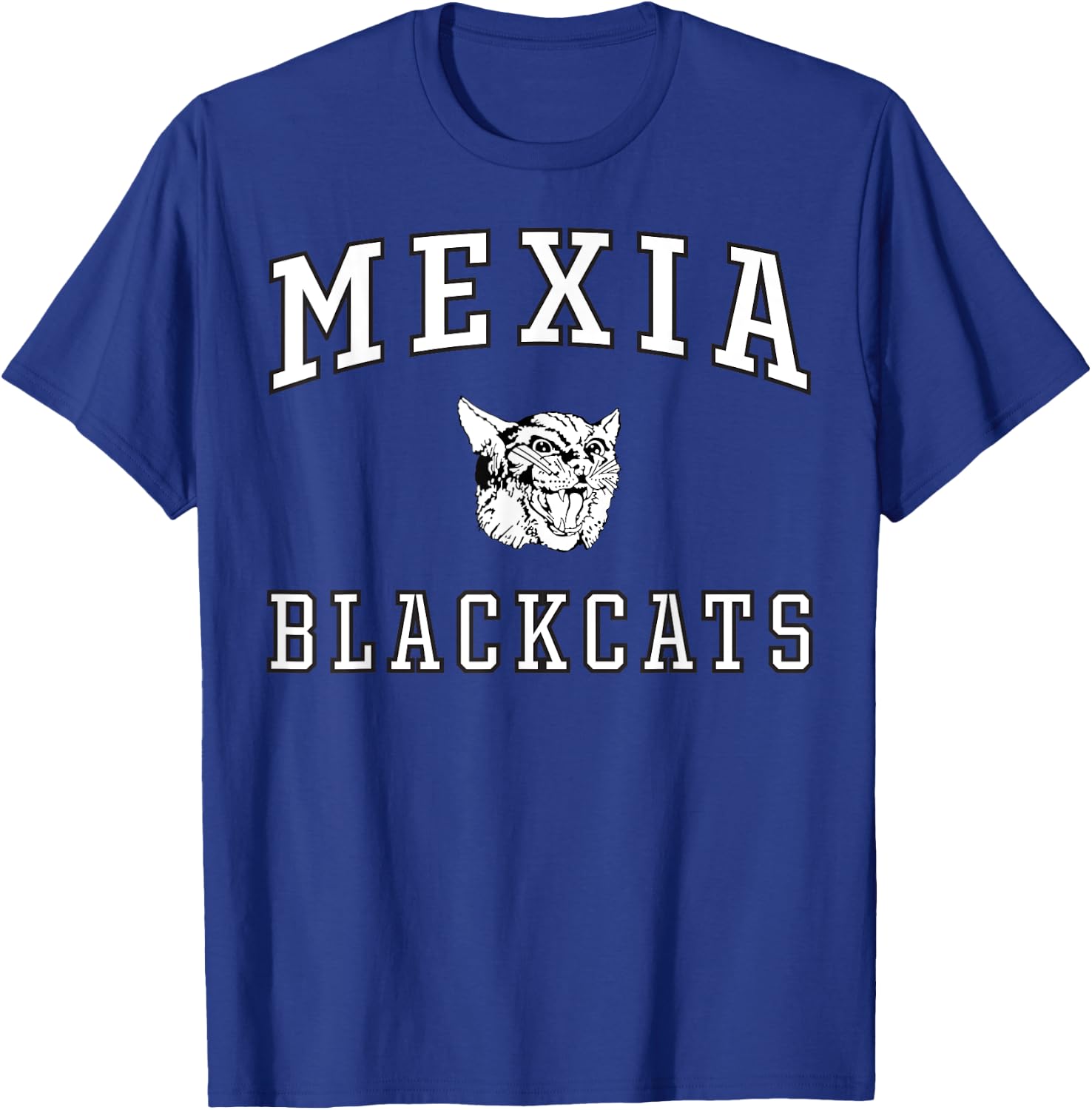 Mexia High School Blackcats C1 T-Shirt - T-Shirt | Royal