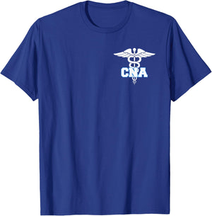 CNA Caduceus Medical Symbol Nurse Gifts T-Shirt - T-Shirt | Royal