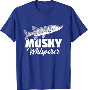 Musky Fishing Muskie Lure Fish Hunting Muskellunge T-Shirt - T-Shirt | Royal