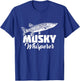 Musky Fishing Muskie Lure Fish Hunting Muskellunge T-Shirt - T-Shirt | Royal