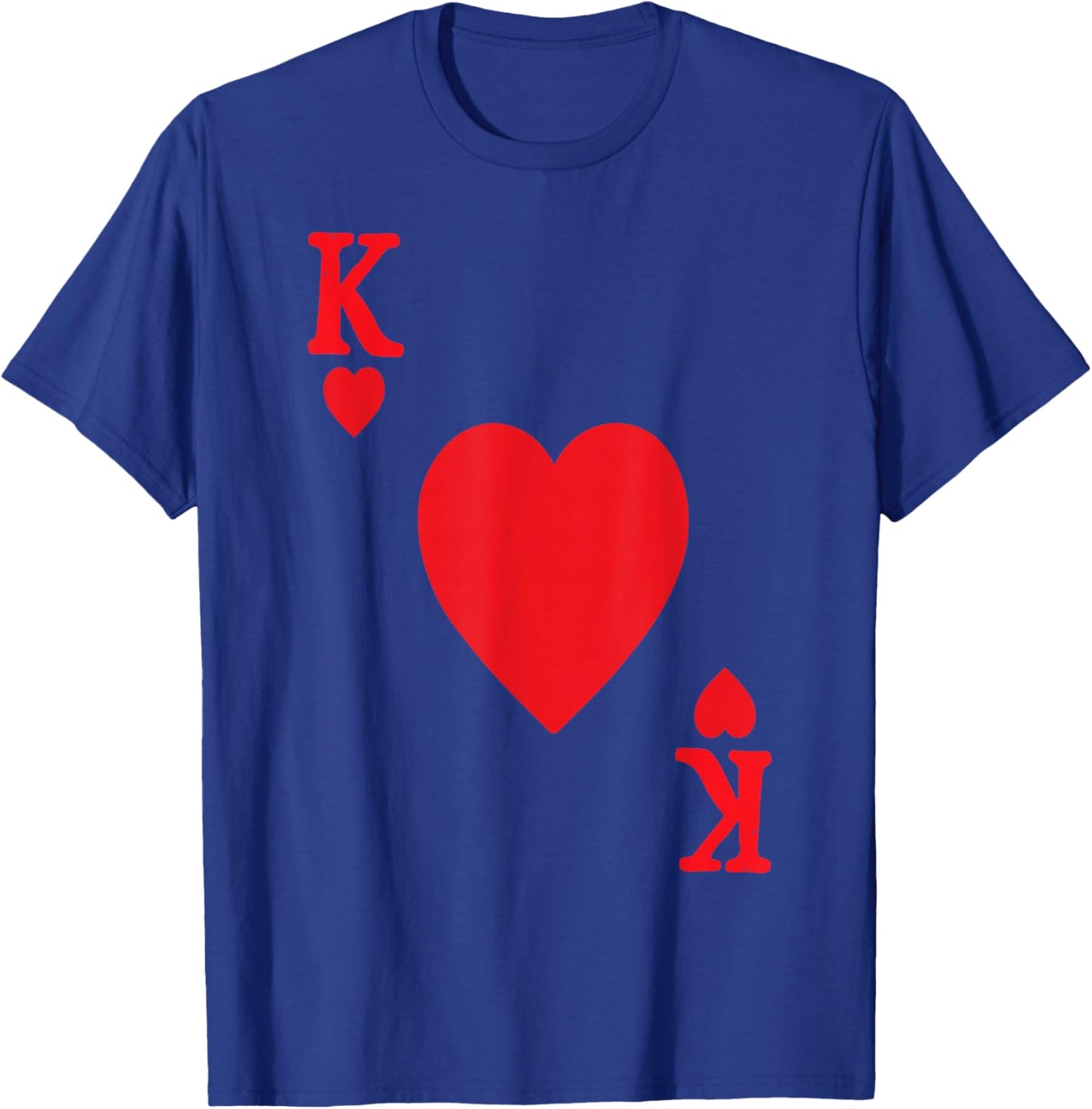 King of Hearts Valentine's Day Lover Royal Flush Joker Funny T-Shirt - T-Shirt | Royal